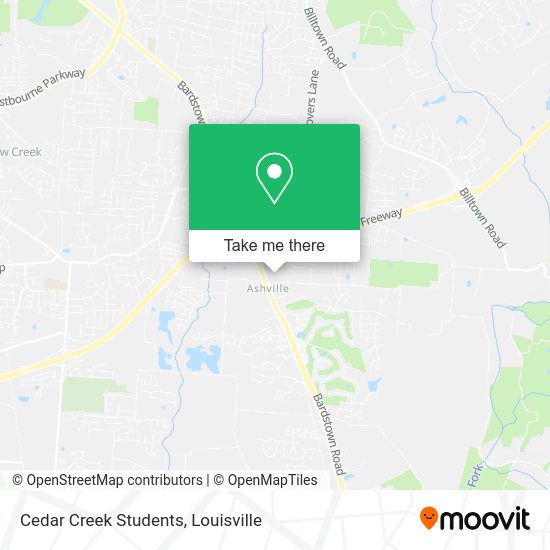 Mapa de Cedar Creek Students