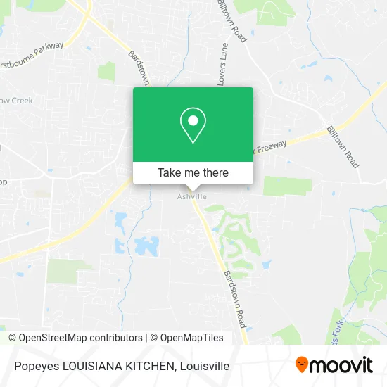 Popeyes LOUISIANA KITCHEN map