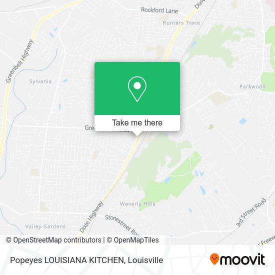 Popeyes LOUISIANA KITCHEN map