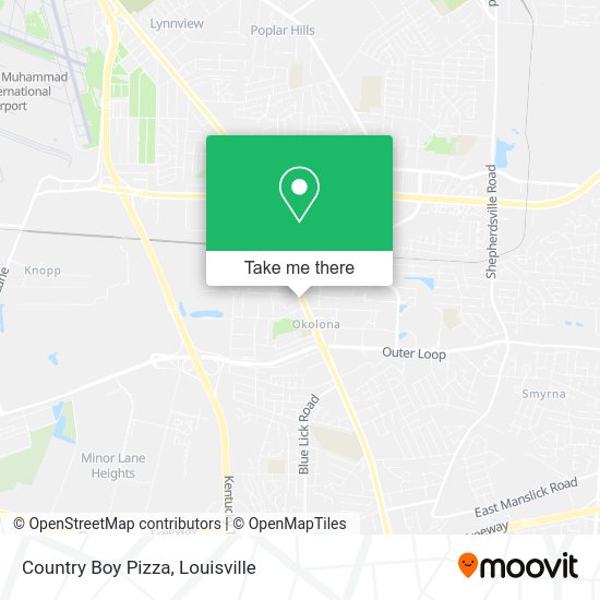 Mapa de Country Boy Pizza