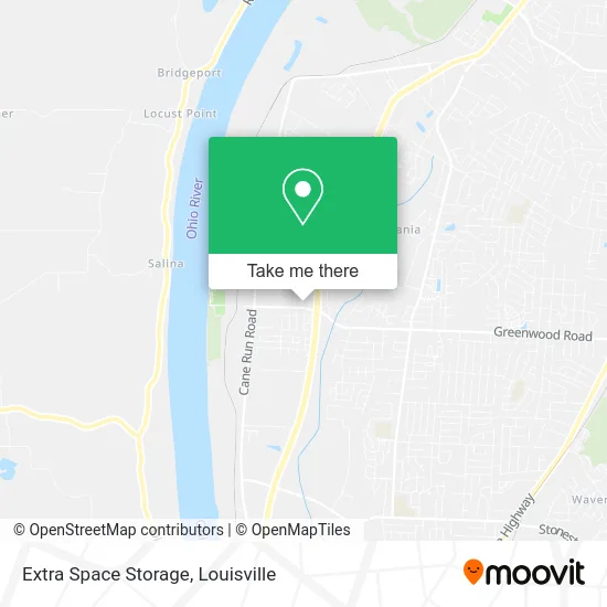 Extra Space Storage map