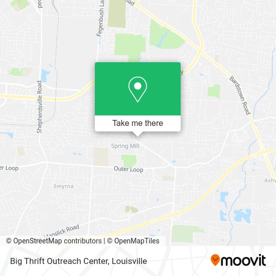 Big Thrift Outreach Center map