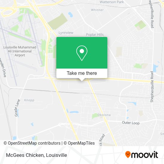 McGees Chicken map