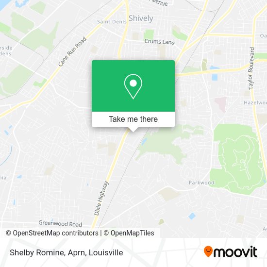 Mapa de Shelby Romine, Aprn