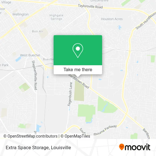 Mapa de Extra Space Storage