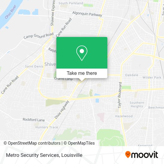 Metro Security Services map