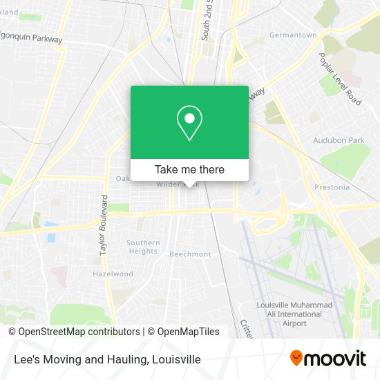Lee's Moving and Hauling map