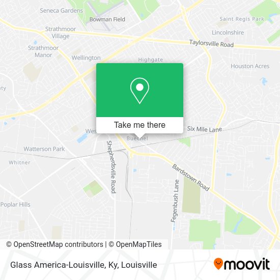Glass America-Louisville, Ky map