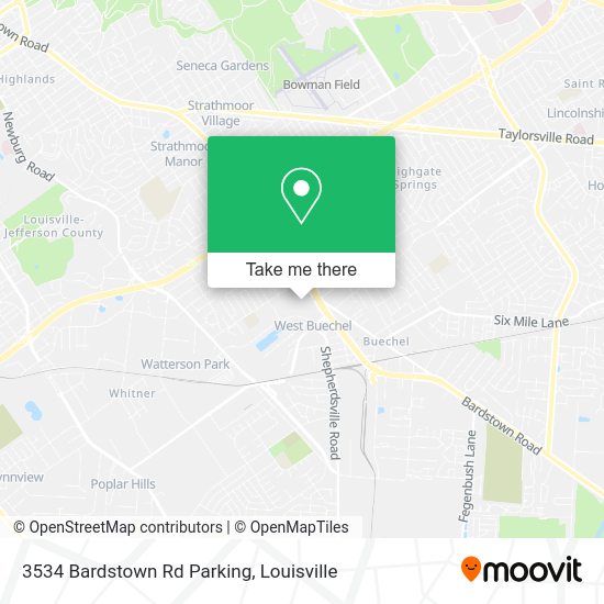 Mapa de 3534 Bardstown Rd Parking