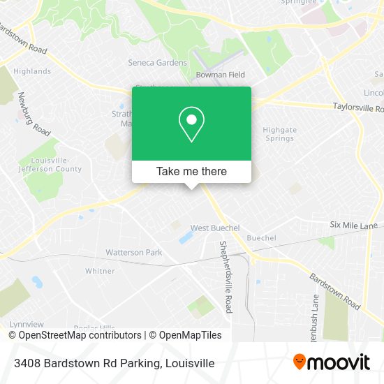 Mapa de 3408 Bardstown Rd Parking