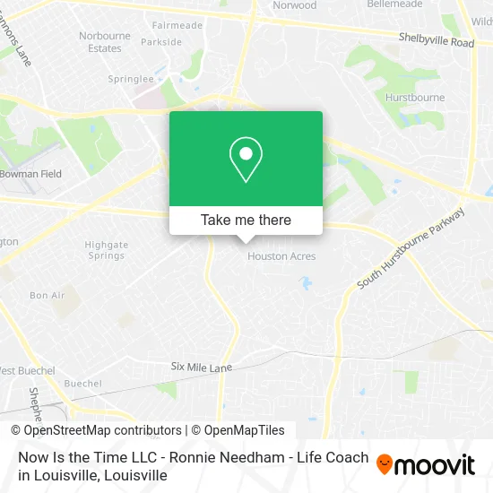 Now Is the Time LLC - Ronnie Needham - Life Coach in Louisville map