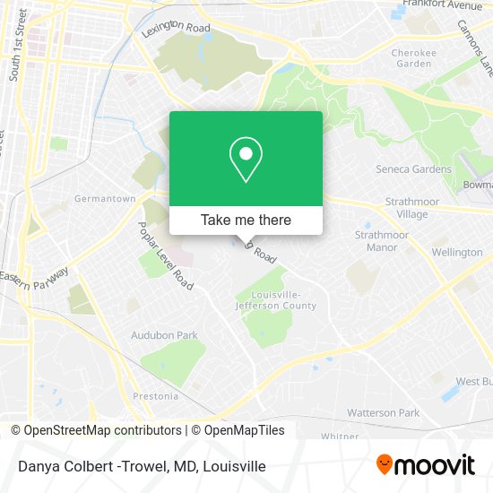 Mapa de Danya Colbert -Trowel, MD