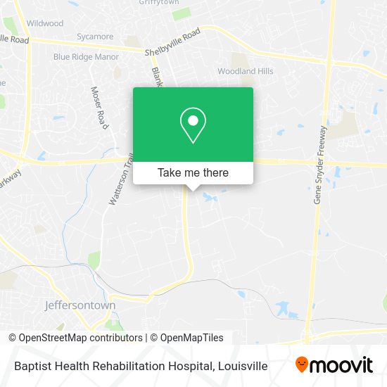 Mapa de Baptist Health Rehabilitation Hospital