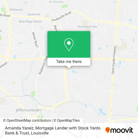 Amanda Yanez, Mortgage Lender with Stock Yards Bank & Trust map