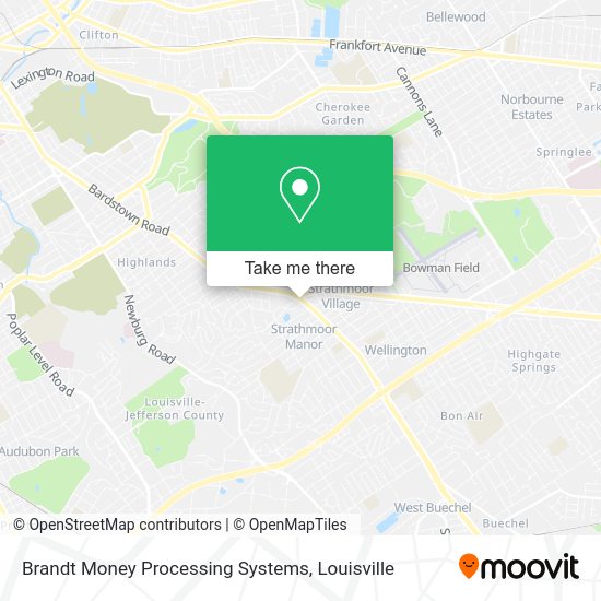Mapa de Brandt Money Processing Systems