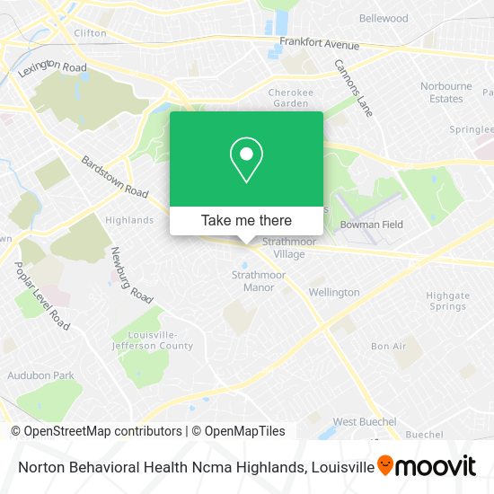 Mapa de Norton Behavioral Health Ncma Highlands