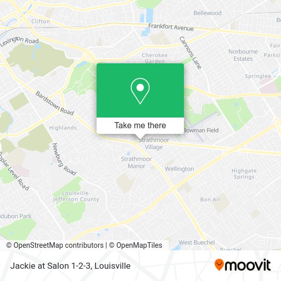 Jackie at Salon 1-2-3 map