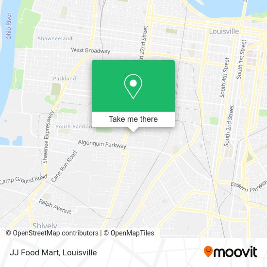 Mapa de JJ Food Mart