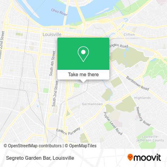 Segreto Garden Bar map