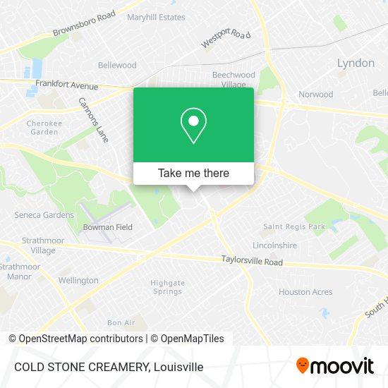 Mapa de COLD STONE CREAMERY