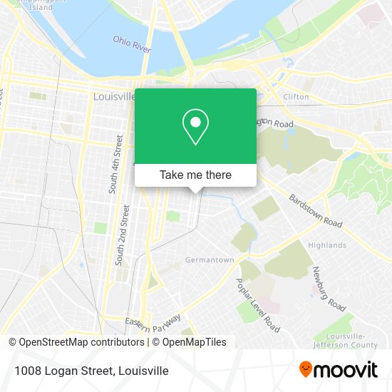 Mapa de 1008 Logan Street