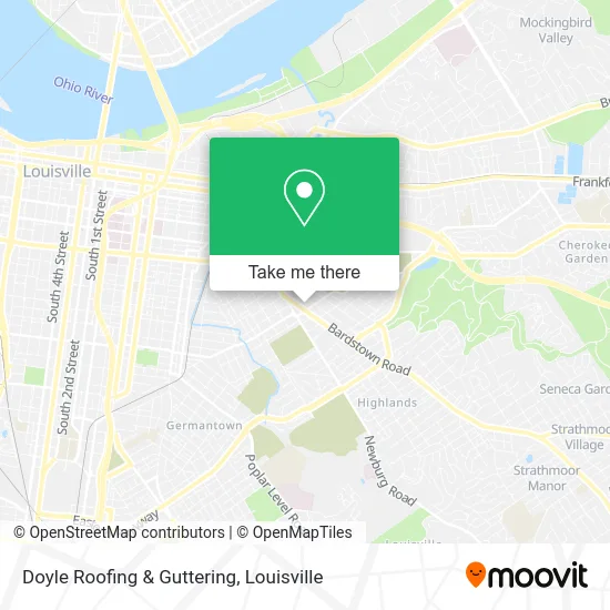 Doyle Roofing & Guttering map