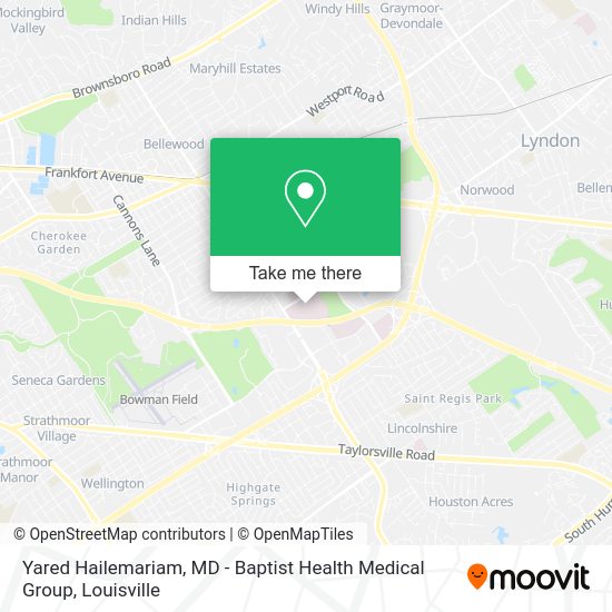 Yared Hailemariam, MD - Baptist Health Medical Group map