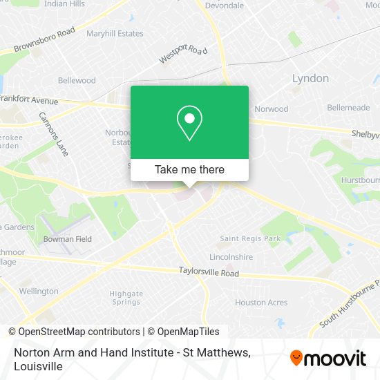 Norton Arm and Hand Institute - St Matthews map