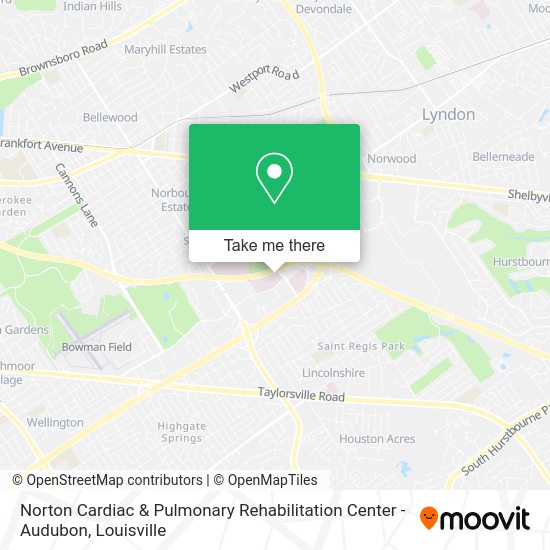Mapa de Norton Cardiac & Pulmonary Rehabilitation Center - Audubon