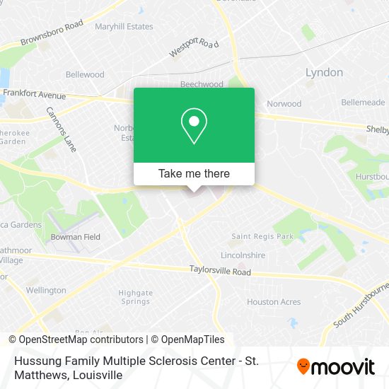 Hussung Family Multiple Sclerosis Center - St. Matthews map