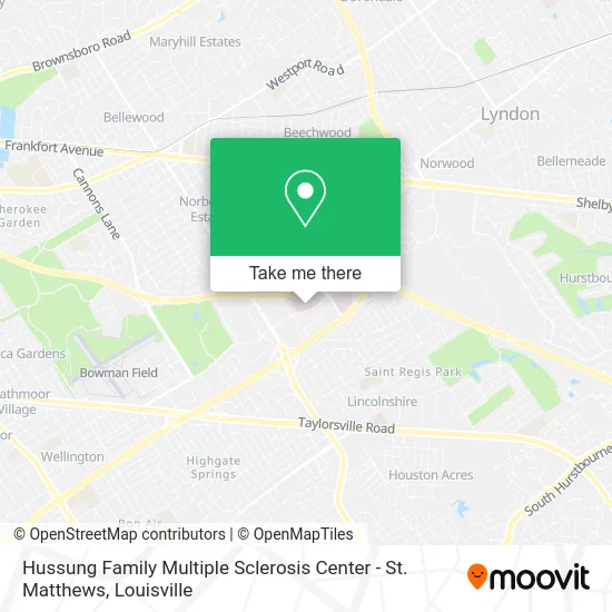 Hussung Family Multiple Sclerosis Center - St. Matthews map