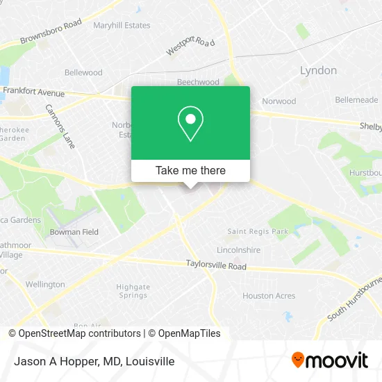 Jason A Hopper, MD map