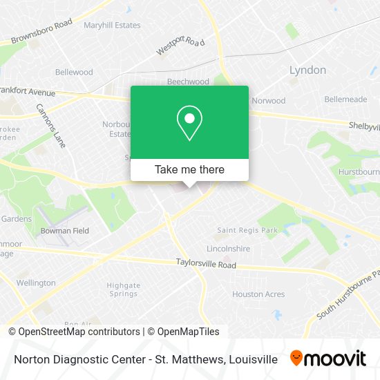 Norton Diagnostic Center - St. Matthews map