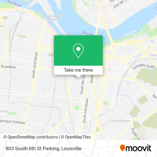 Mapa de 803 South 6th St Parking