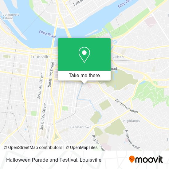 Halloween Parade and Festival map