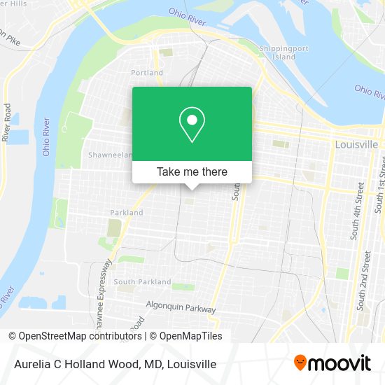 Aurelia C Holland Wood, MD map