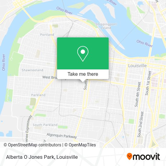 Alberta O Jones Park map