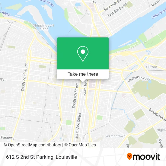 612 S 2nd St Parking map