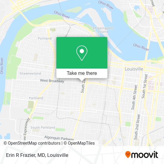 Erin R Frazier, MD map