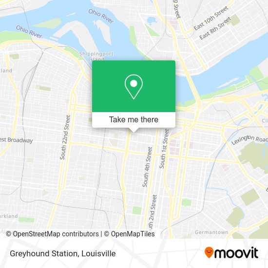 Greyhound Station map