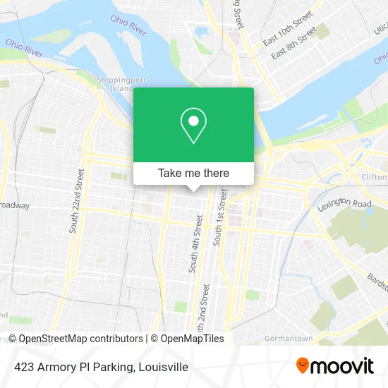 423 Armory Pl Parking map