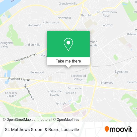St. Matthews Groom & Board map