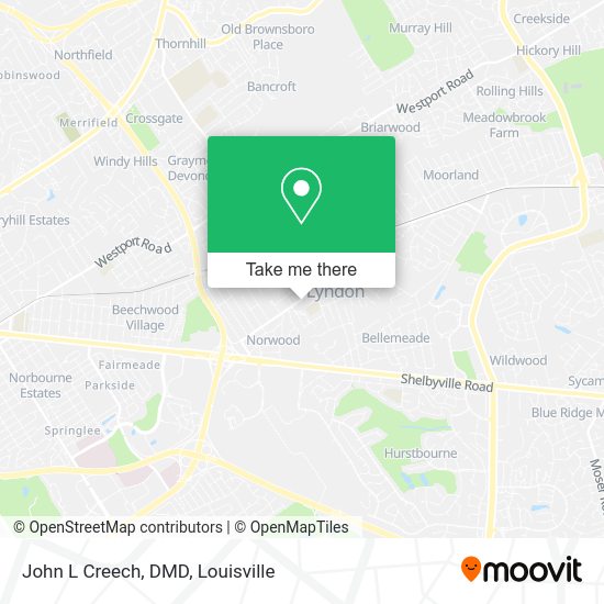 Mapa de John L Creech, DMD