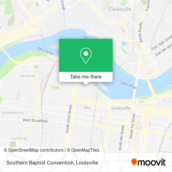 Mapa de Southern Baptist Convention