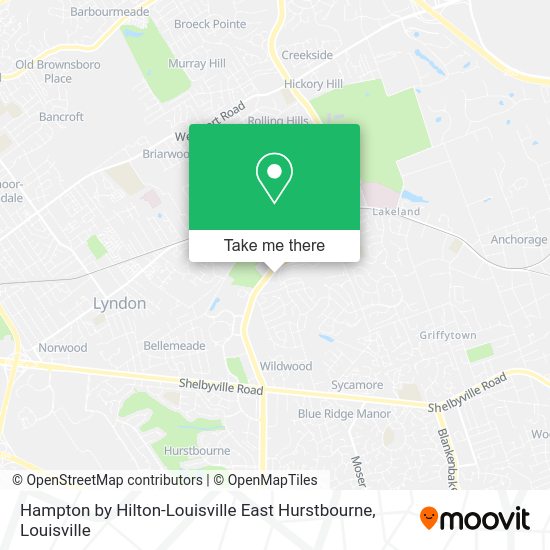 Hampton by Hilton-Louisville East Hurstbourne map
