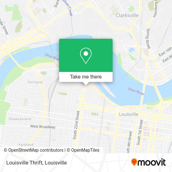 Mapa de Louisville Thrift