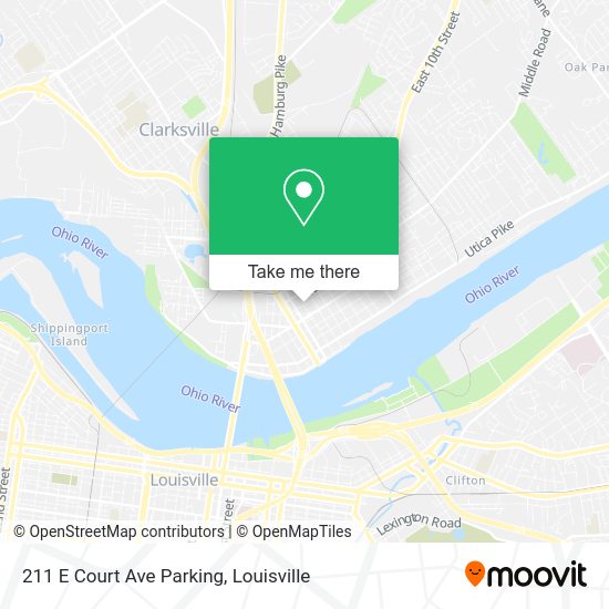 Mapa de 211 E Court Ave Parking