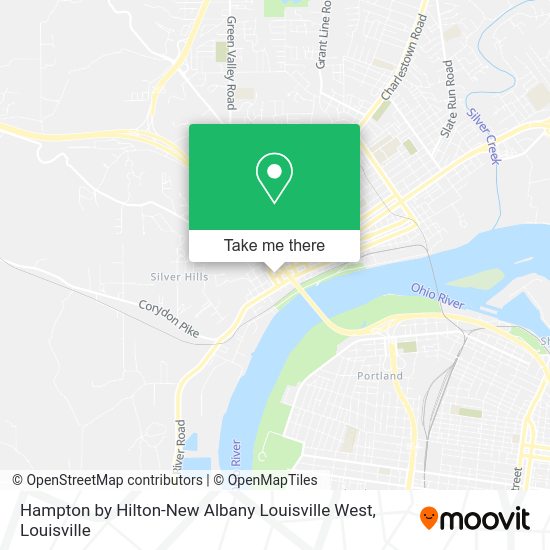 Hampton by Hilton-New Albany Louisville West map