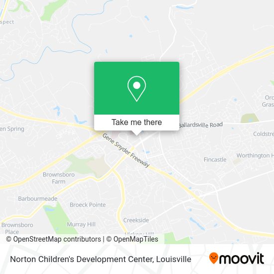 Norton Children's Development Center map