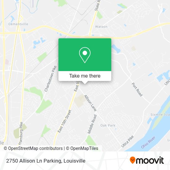 Mapa de 2750 Allison Ln Parking